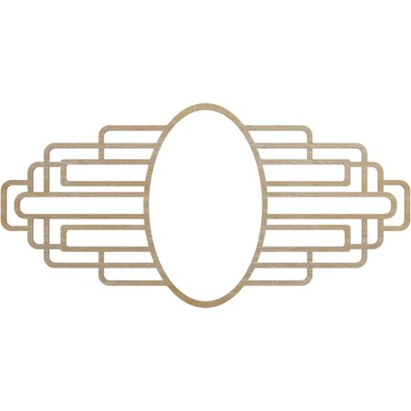 Ekena Millwork Elizabeth Wood Fretwork Pierced Ceiling Medallion, Birch, 26"W x 13"H x 7 1/8"IW x 12 3/8"IH x 3/8"T CMWP26X13X0375EBBI